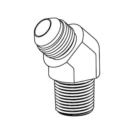Hydraulic Fitting-Stainless04MJ-02MP 45-SS